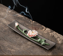 Hand-Made Ceramic Lotus Incense Burner