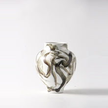 Brushed Brown White Vase