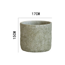 Jute Textured Cement Planter