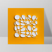 Oval White Spotted Painting