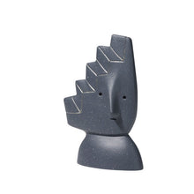 Grey Retro Abstract Human Decor
