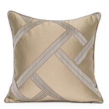 Sunset Orange Line Geometrical Pillow Cover (Set of 2)