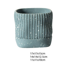White Paint Spot Cement Planter