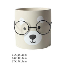 Cute abstract bear planter