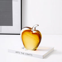 Handmade Glass Apple Paperweight