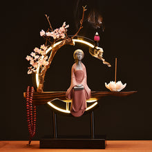 Lighting Backflow Peach Blossom Zen Decoration