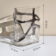 Wabi Sabi Silver Glass vase
