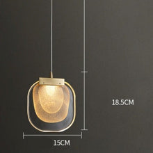 Flat Jar Glass Pendant Light