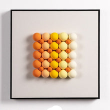 Yellow White Beige Spherical 3D Painting