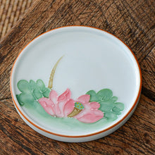 Hand Painted White Coaster