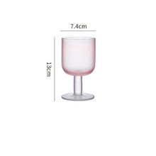 Frosted Sunset Green Wine Cups (SET OF 2)