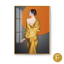Gorgeous orange hat women painting