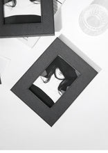 Modern luxury tan leather picture frame