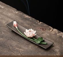 Hand-Made Ceramic Lotus Incense Burner