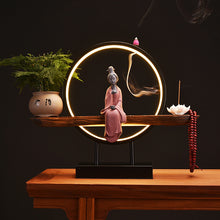 Lighting Backflow Peach Blossom Zen Decoration