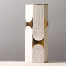 Hexagonal Rippled Vase