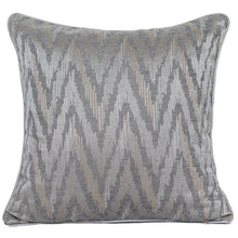 Grey Patterned Pillow Covers (Set of 2)
