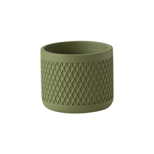 Diamond Pattern Cement Flower Pot