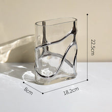 Wabi Sabi Silver Glass vase