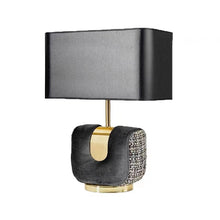 Leather and Gold Body Table Lamp