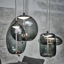 Glass Rope Spherical Pendant Light