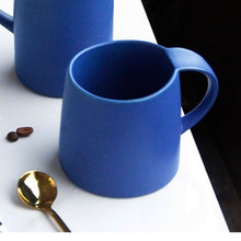 Solid Blue Ceramic Mug (Set of 2)