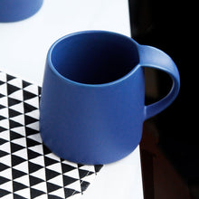 Solid Blue Ceramic Mug (Set of 2)