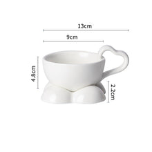 Heart Handle Coffee Mug (Set of 2)