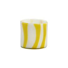 Colour Stripe Glass Vase