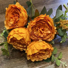 Rustic Peony Nine-Head Flower Stick