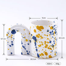 Paint Spotted Coffee Mugs