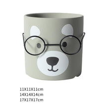 Cute abstract bear planter