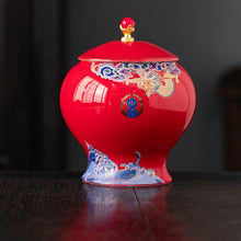 Wave and Dragon Jar