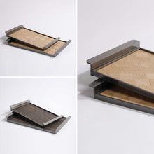Metal and Wooden Tray