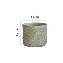 Jute Textured Cement Planter