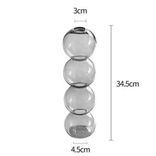 Triple Bead Glass Vase