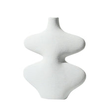 Wavy Black and White Vase