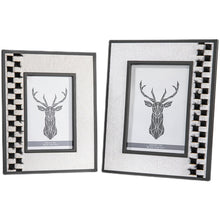 Checkered Beige and Black Photo Frame
