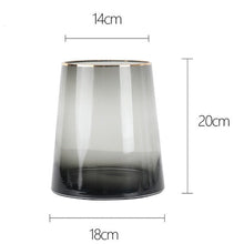 Penh Golden Rim Glass Vase