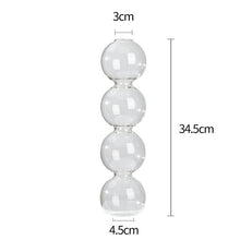 Triple Bead Glass Vase