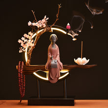 Lighting Backflow Peach Blossom Zen Decoration