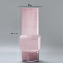 Peach Ombre Glass Vase