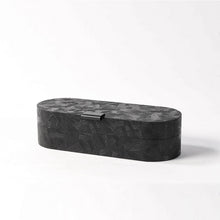 Brush Patterned Grey Storage Boxes