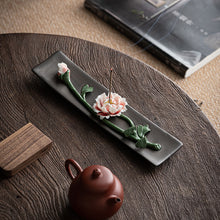 Hand-Made Ceramic Lotus Incense Burner
