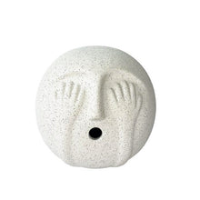 Round Face White Decor