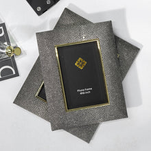 Leather Golden Photo Frame