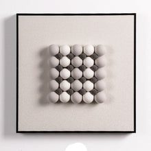 Yellow White Beige Spherical 3D Painting