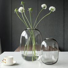 Glass vase flower