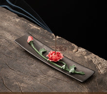 Hand-Made Ceramic Lotus Incense Burner