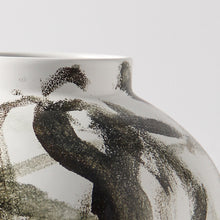 Brushed Brown White Vase